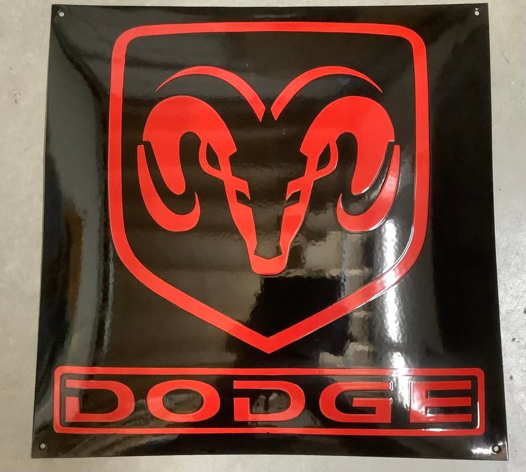 Emaille bord RAM 50x50, Verzamelen, Ophalen of Verzenden, Gebruikt, Reclamebord