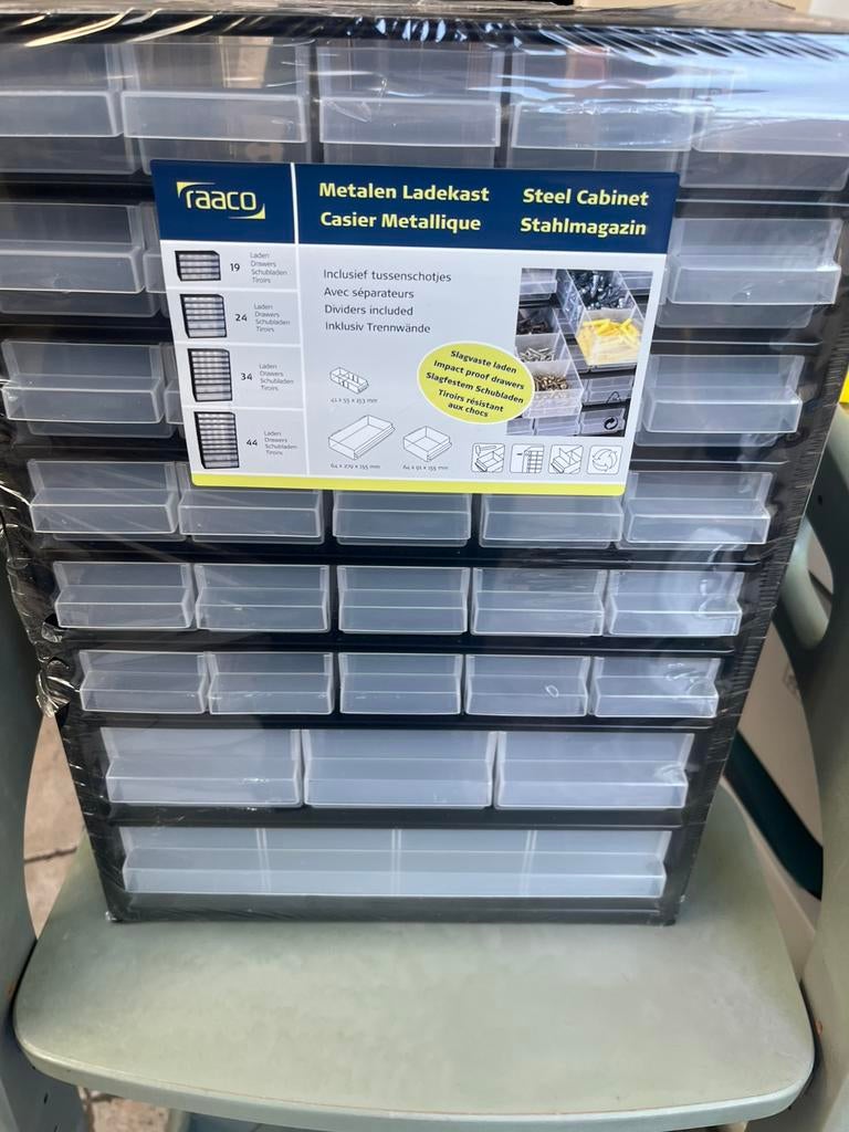 Metalen ladekast (schroeven ed), Ophalen, Zo goed als nieuw, Overige typen