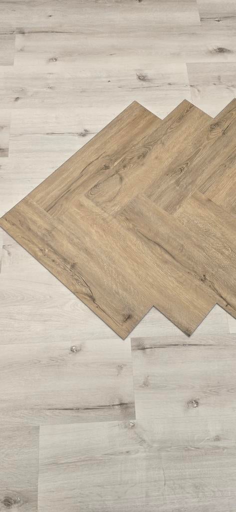 Restpartij Pvc klik Visgraat 70 m2, Huis en Inrichting, Ophalen, 75 m² of meer, Grijs, Overige typen