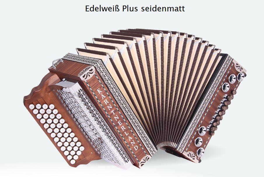 Kärntnerland Edelweiss Plus GCFBb steirische harmonica, Muziek en Instrumenten, Gebruikt, Overige formaten, Niet ingevuld, Met koffer