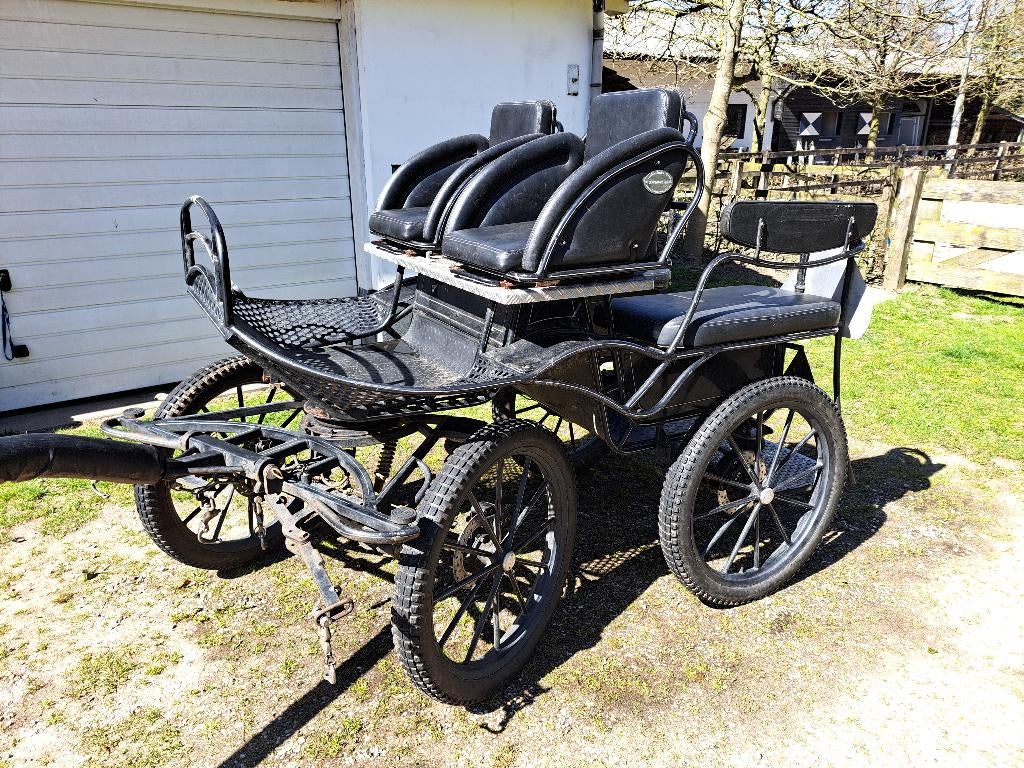 recreatie marathonwagen, 1-enkel- 2/4 span, maat Cob & Full, Dieren en Toebehoren, Gebruikt, Marathonwagen, Paard