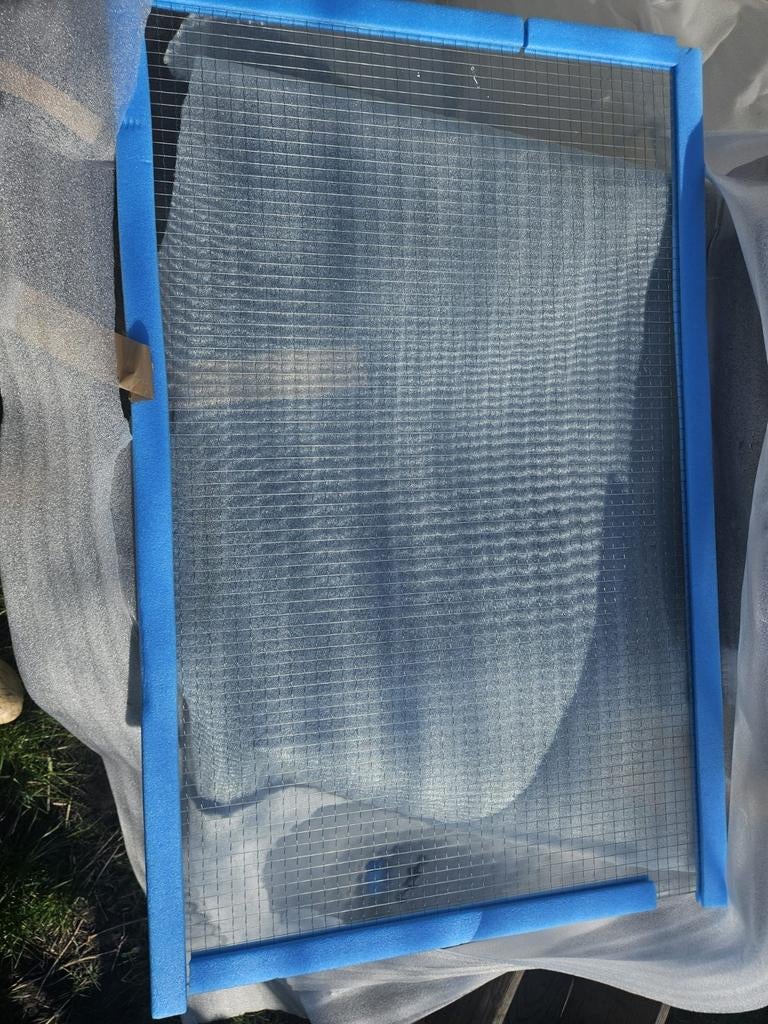 Ruit Enkelglas Draadglas 100x64 cm, Doe-het-zelf en Verbouw, Ophalen, Gevelraam of Ruit, Minder dan 80 cm, 80 tot 120 cm