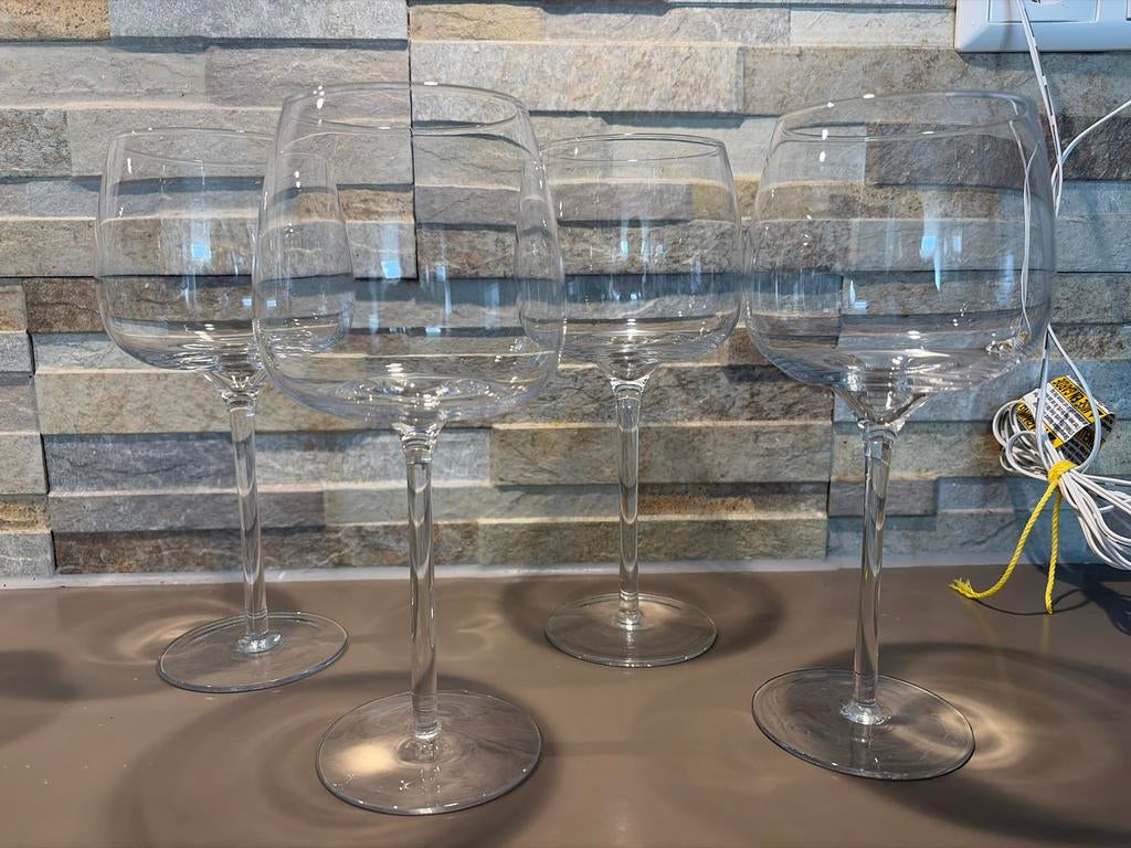 Riviera Maison wijnglas rood - Set van 4, Ophalen of Verzenden, Zo goed als nieuw, Rood, Riviera Maison