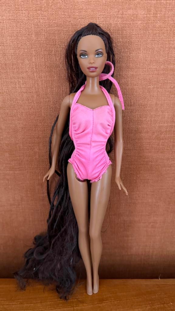 Barbie Chrisie Mattel extra lang haar, Ophalen of Verzenden, Gebruikt, Pop