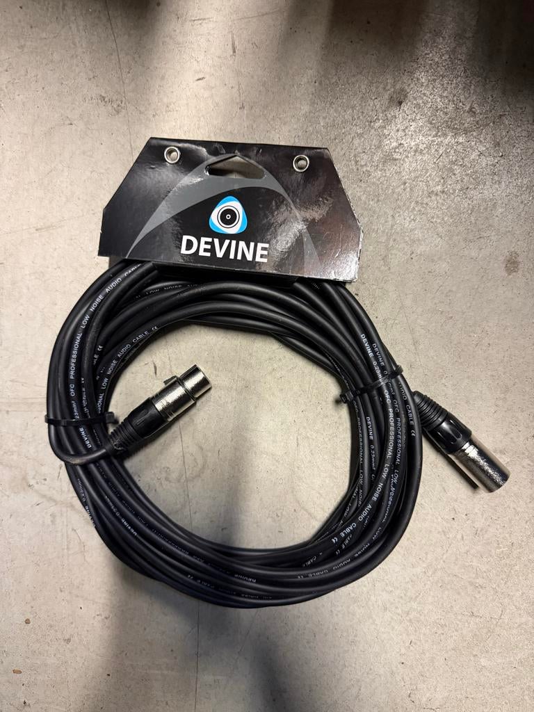 25x Devine microfoon xlr kabel 10 meter, Ophalen of Verzenden, Microfoon