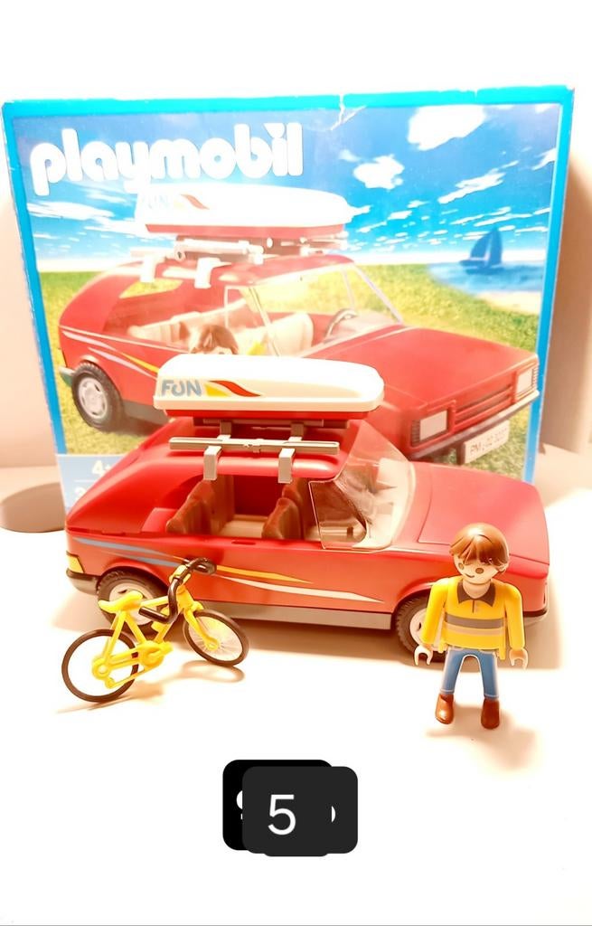 Playmobil vakantie auto compleet in doos als nieuw, Ophalen of Verzenden, Zo goed als nieuw, Complete set