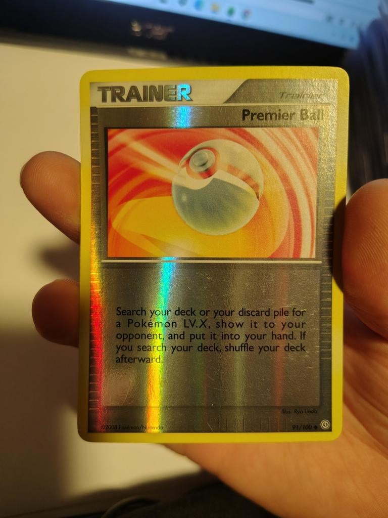 Stormfront 91/100 Premier Ball (Reverse Holo), Ophalen of Verzenden, Gebruikt