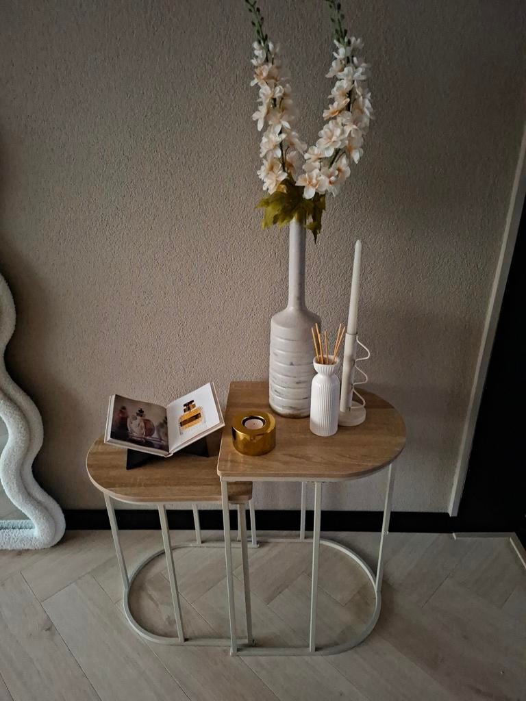 Woonaccessoires met bijzettafels, Ophalen, Rond, Minder dan 55 cm, 45 tot 60 cm