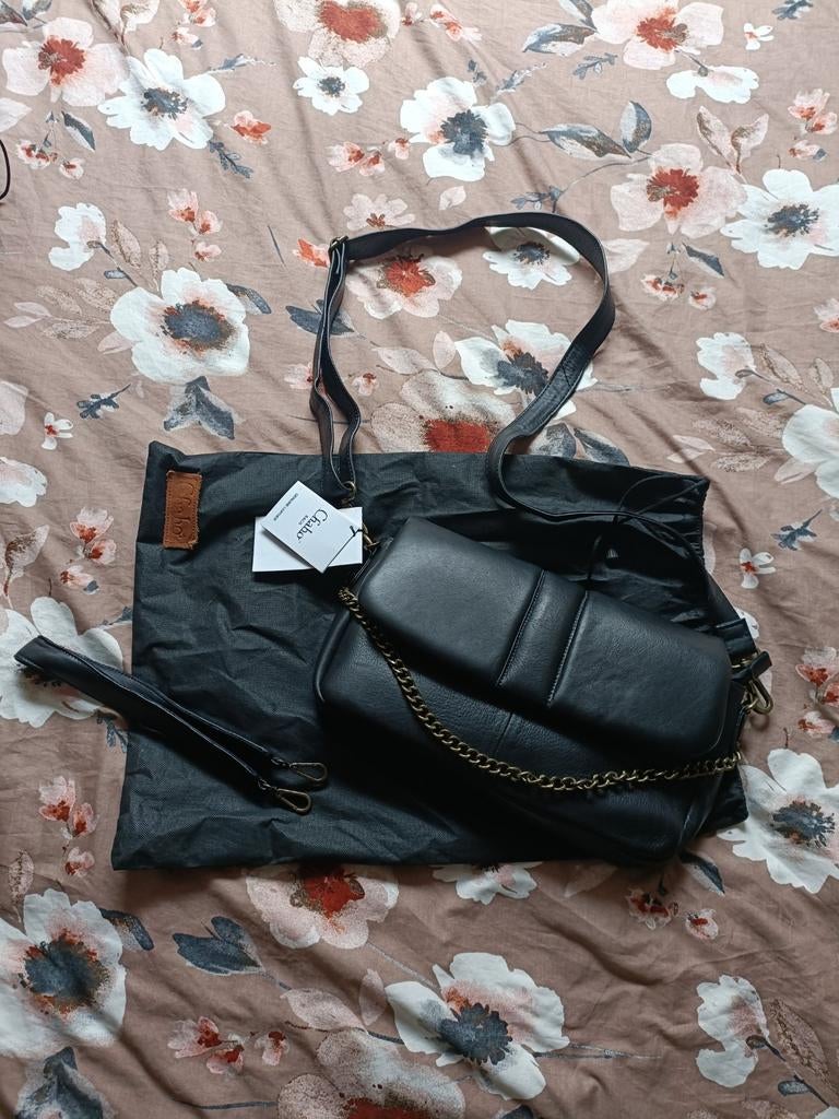 Chabo nieuw!! Zwarte tas, Sieraden, Tassen en Uiterlijk, Tassen | Damestassen, Ophalen of Verzenden, Nieuw, Zwart, Handtas