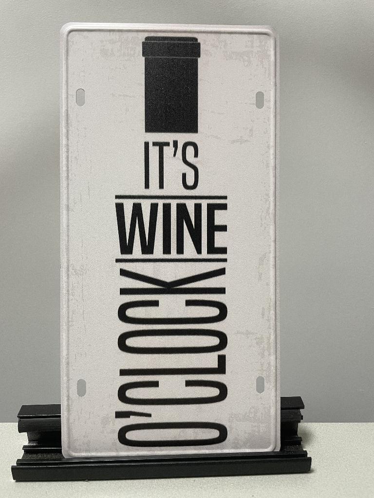 It’s WINE o’clock wandbord (Old Look), Www.pand50.nl, Nieuw, Ophalen of Verzenden, Printer29BCoevorden