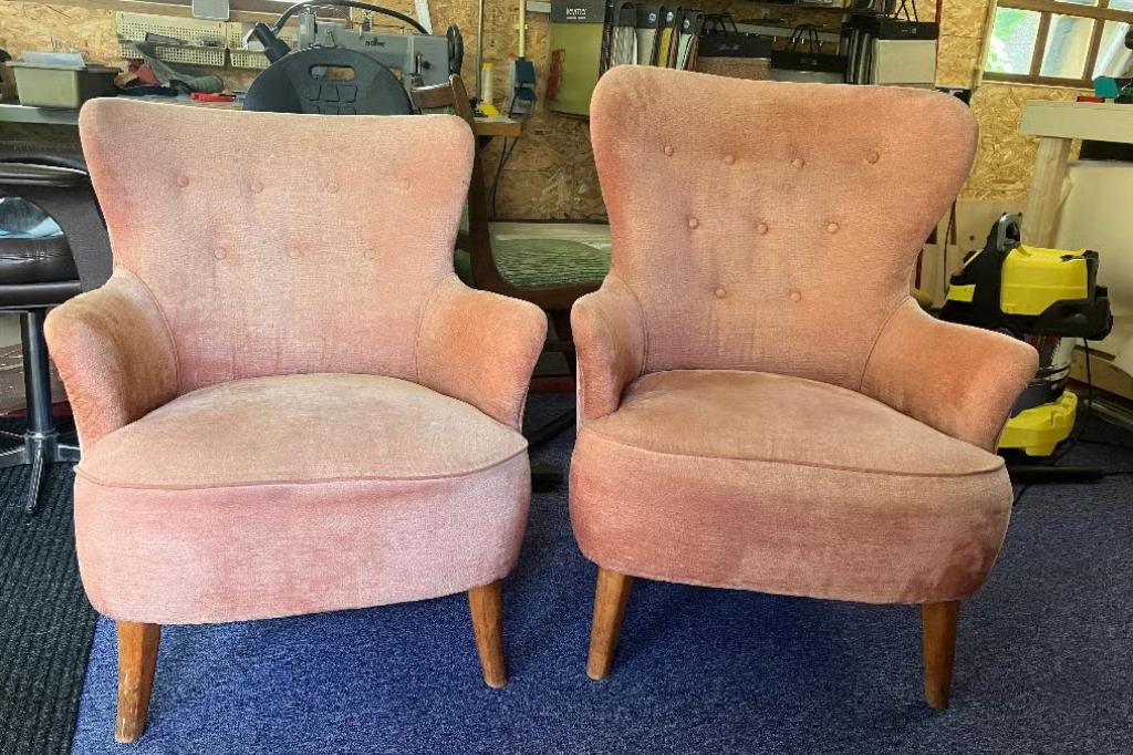 Vintage Artifort dames&heren fauteuil Theo Ruth, Huis en Inrichting, Fauteuils, Ophalen, Gebruikt, 75 tot 100 cm, Stof