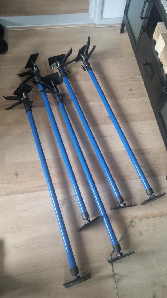 5 stuts stut stempel stempels als nieuw!, Doe-het-zelf en Verbouw, Steigers, Ophalen, Zo goed als nieuw, Overige typen, Minder dan 2 meter