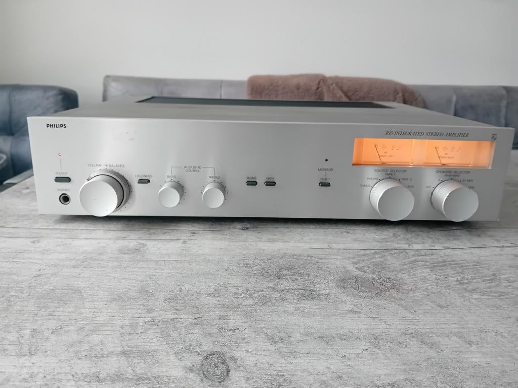 Vintage Philips Versterker 22AH305, Overige merken, Gebruikt, Ophalen of Verzenden, Minder dan 60 watt