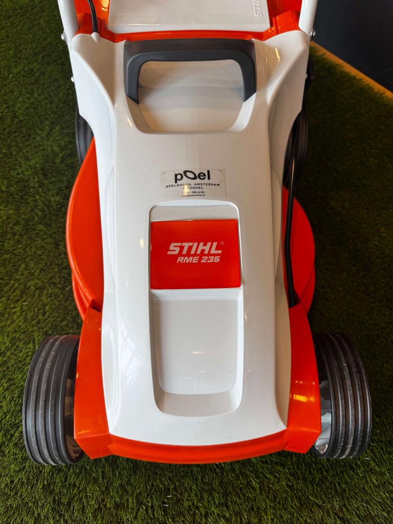 EX DEMO STIHL RME 235 met 1 jaar garantie, Niet ingevuld, Elektrische grasmaaier, Info@poelonline.nl, Nieuw