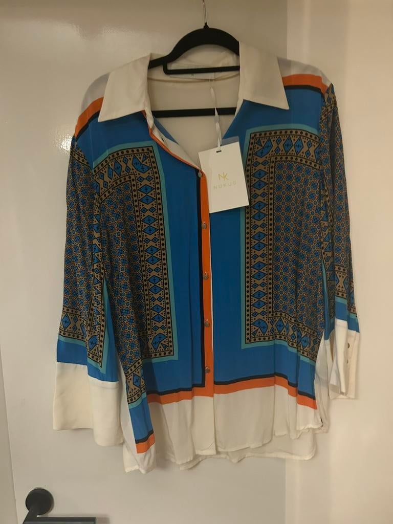 Nieuwe Nukus blouse maat XL, Kleding | Dames, Ophalen of Verzenden, Nieuw, Maat 46/48 (XL) of groter, Blauw
