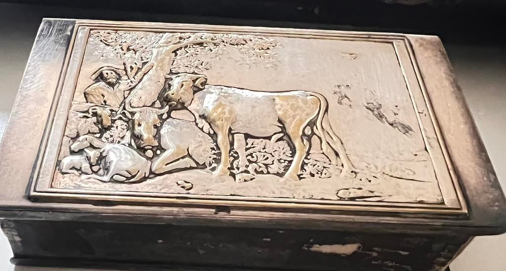 zilver lucifer doosje, Antiek en Kunst, Ophalen of Verzenden, Zilver