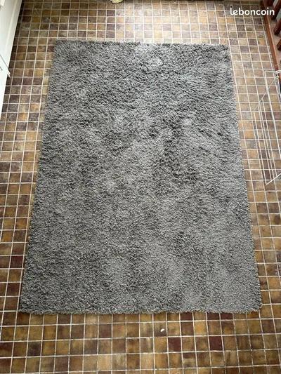 IKEA Hampen vloerkleed - lichtgrijs - 133x195cm, Ophalen, Gebruikt, 100 tot 150 cm, 150 tot 200 cm