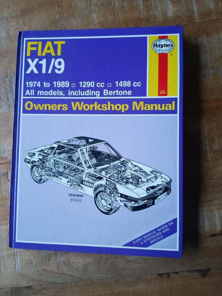 Werkplaatshandboek Fiat X1/9 - Haynes, Ophalen of Verzenden, Gelezen, Haynes