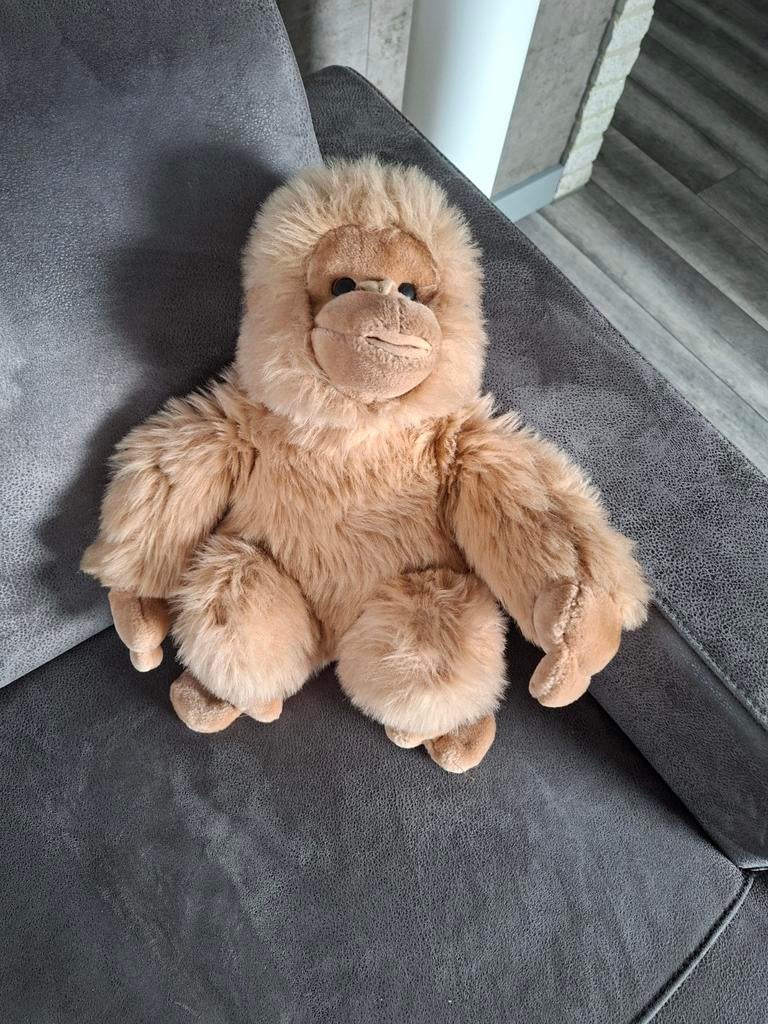 Schattige Pluche Aap, Ophalen of Verzenden, Zo goed als nieuw, Overige typen