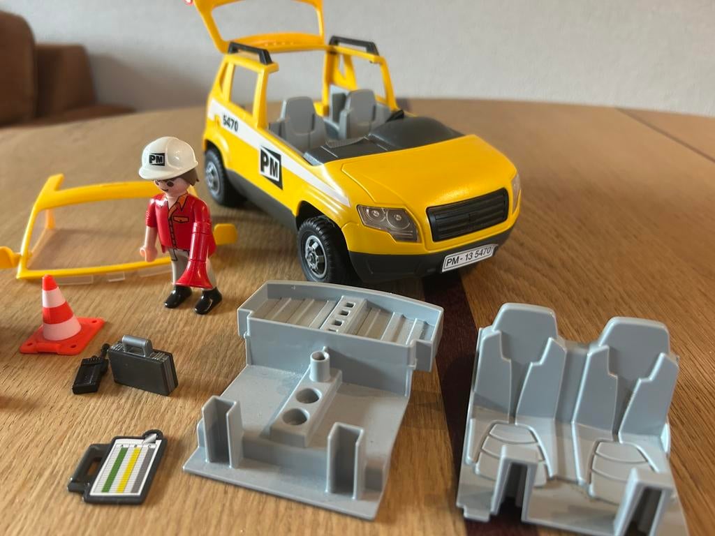 Playmobil City Action set 5470 - werfleider met voertuig, Kinderen en Baby's, Speelgoed | Playmobil, Ophalen of Verzenden, Zo goed als nieuw