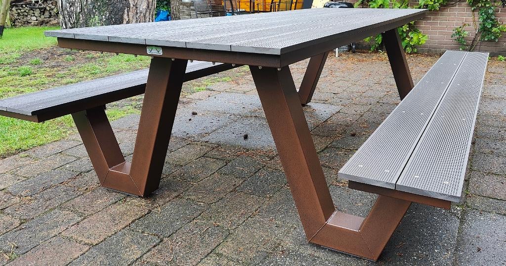 picknicktafel duurzaam onderhoudsarm van staal en composiet, Dieselstraat 8, Staal, Nieuw, Ophalen of Verzenden