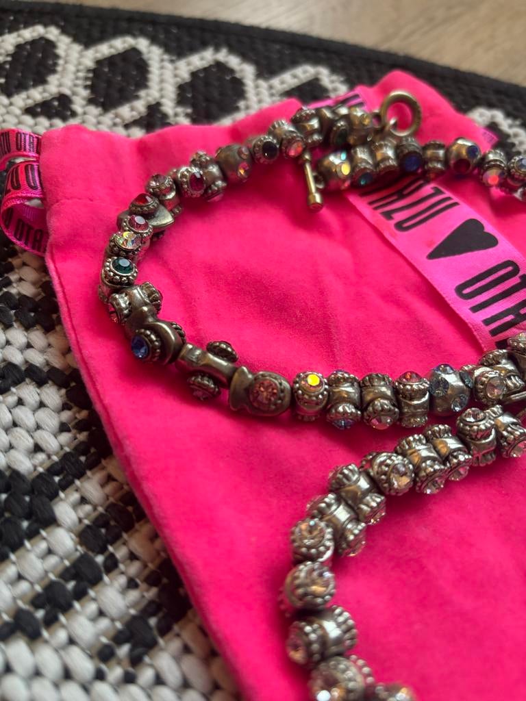 OTAZU Ketting en Armband Set, Sieraden, Tassen en Uiterlijk, Armbanden, Overige materialen, Zo goed als nieuw, Zilver, Ophalen