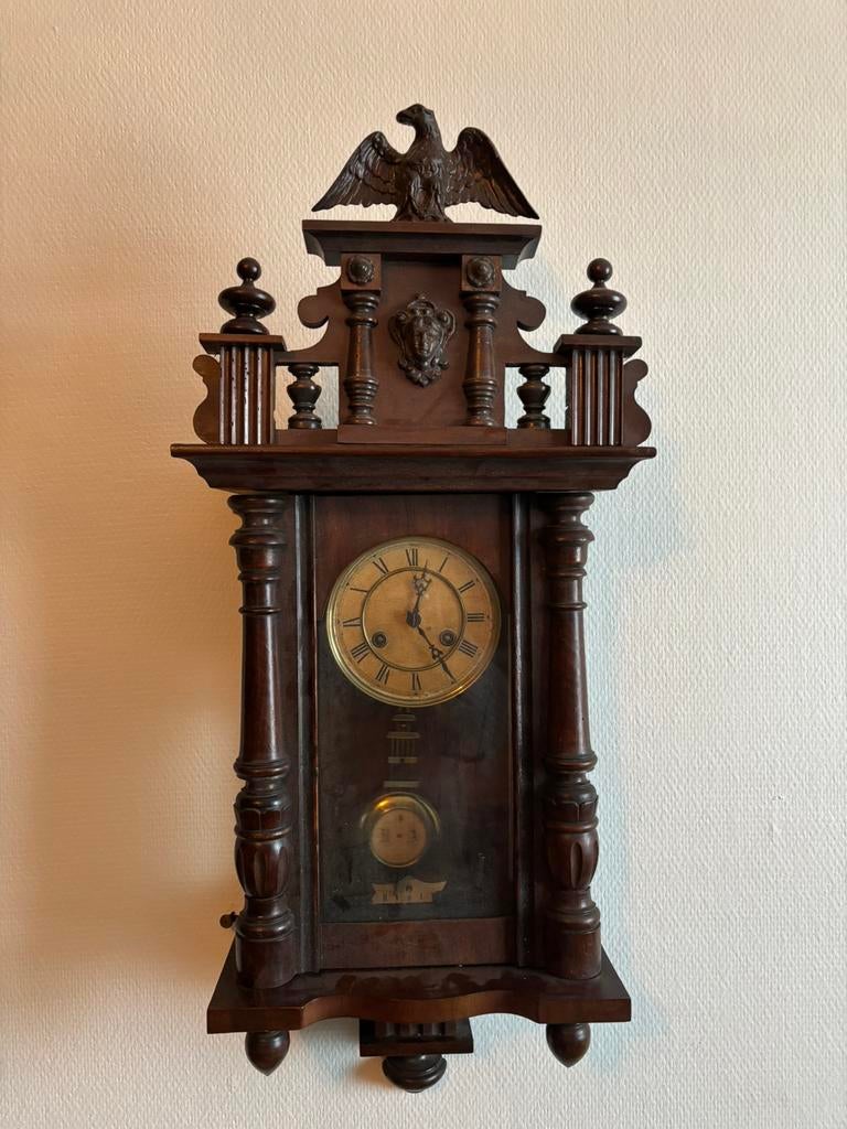 Antieke klok adelaar, Ophalen of Verzenden