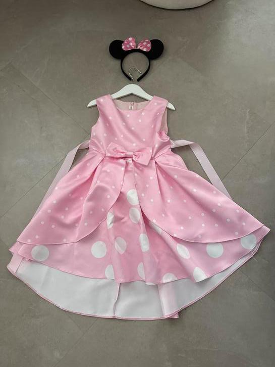 Minnie Mouse jurk maat met harband. Ook als carnavalskleding, Ophalen of Verzenden, Zo goed als nieuw, Meisje, Jurk of Rok