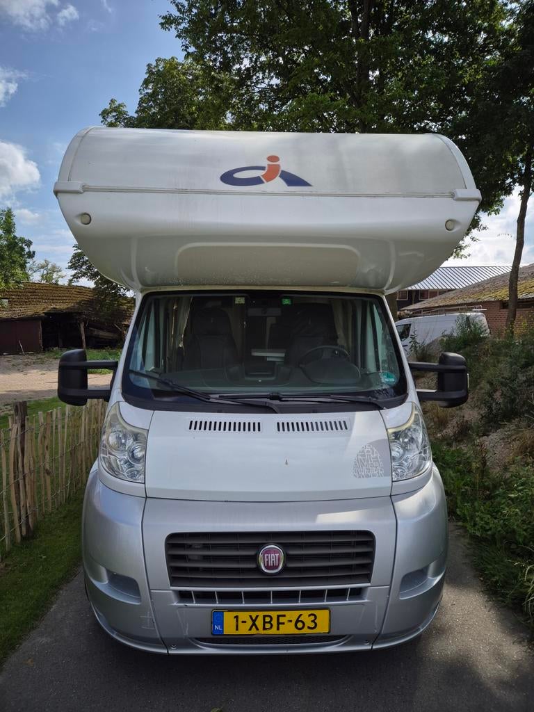 Mooie kilometerstand Fiat Alkoof Camper met Garage, Caravans en Kamperen, Campers, Chemisch toilet, Alkoof, Fiat, Afzuigkap