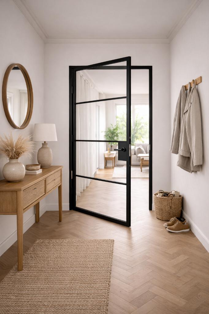 Stalen binnendeur – SLIMLINE – NIEUW – €300 incl. btw, 215 cm of meer, Binnendeur, Nieuw, Glas