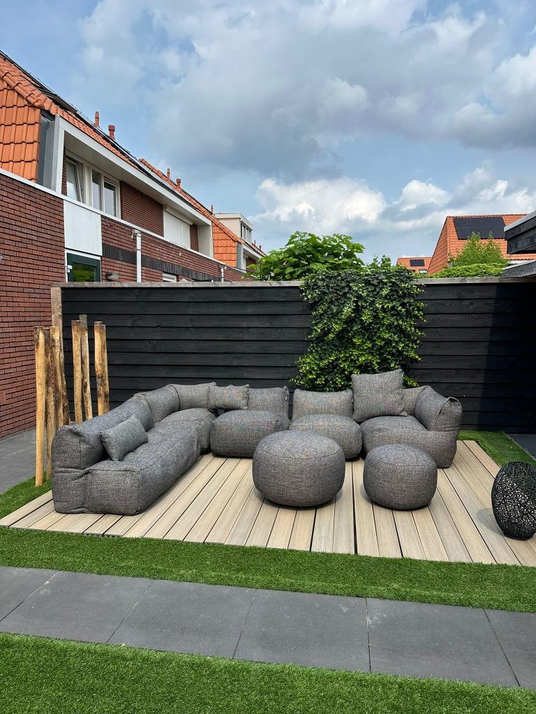 Outlet Tuinmeubelen – Longe set all weather - hoge korting, Tuin en Terras, Tuinsets en Loungesets, Ophalen, Overige materialen
