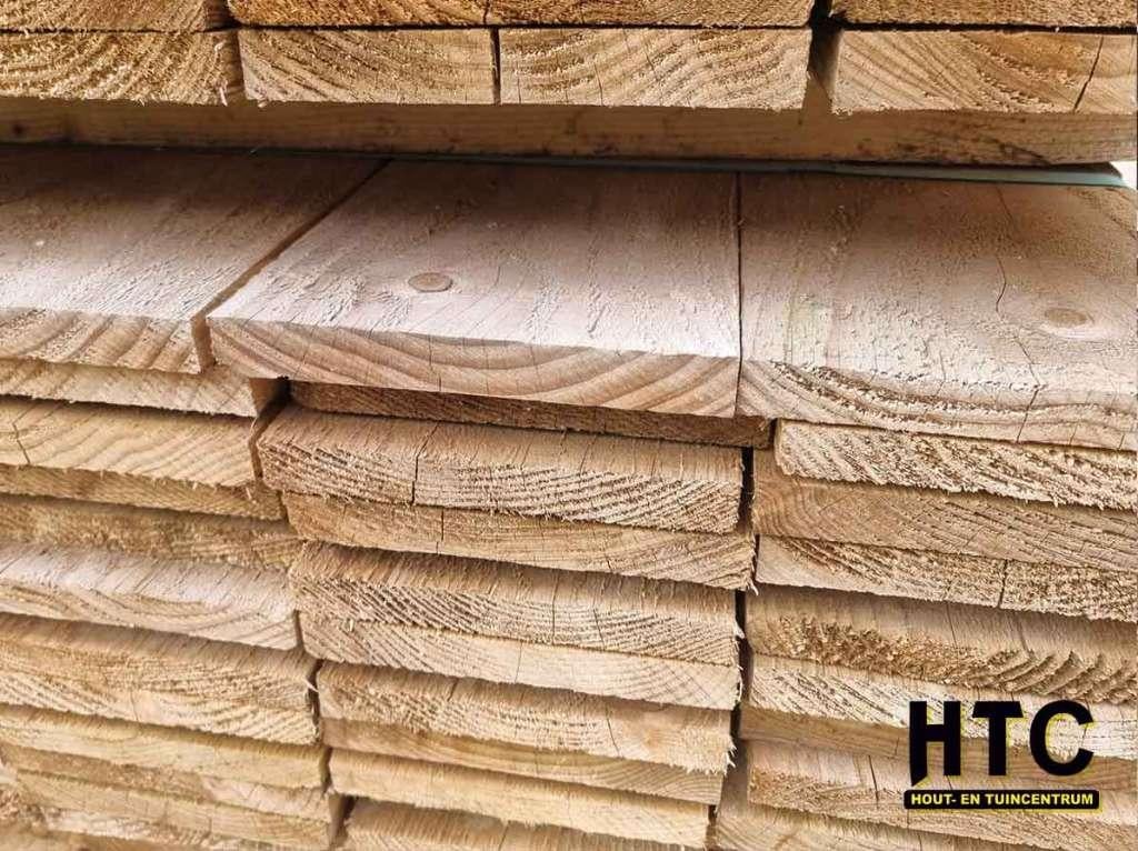 Geïmpregneerde Douglas plank 22x175mm voor €2,00 per meter!