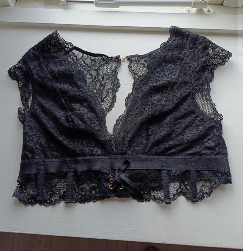 Hunkemöller BH 80D - Zo goed als nieuw!, Hunkemöller, Ophalen of Verzenden, Zwart, BH