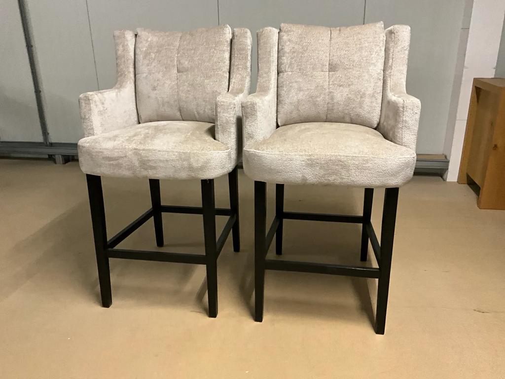 Nieuwe barkrukken / Showroommodellen 2 stuks, Ophalen, Met voetsteun, 60 tot 90 cm, Nieuw