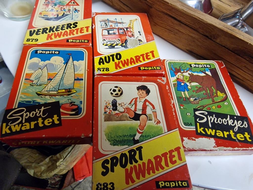 Oude Kwartet Spelletjes - Papita, Gelezen, Europa, Papita, Ophalen of Verzenden