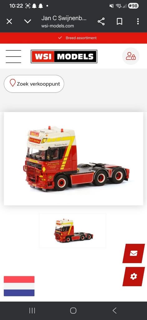 Gezocht wsi jan c swijnenburg, Ophalen of Verzenden, Zo goed als nieuw, Bus of Vrachtwagen, Wsi