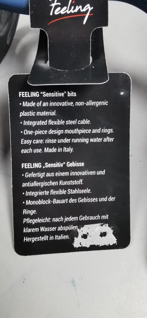 Feeling/acavallo Sensitive pelham stang bit 12.5, Dieren en Toebehoren, Eu, Ophalen of Verzenden, Nieuw, Overige soorten