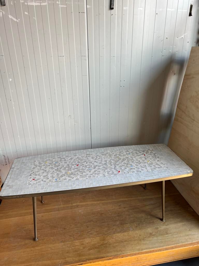 Salontafel met mozaïek, Ophalen, 100 tot 150 cm, 50 tot 100 cm, Zo goed als nieuw