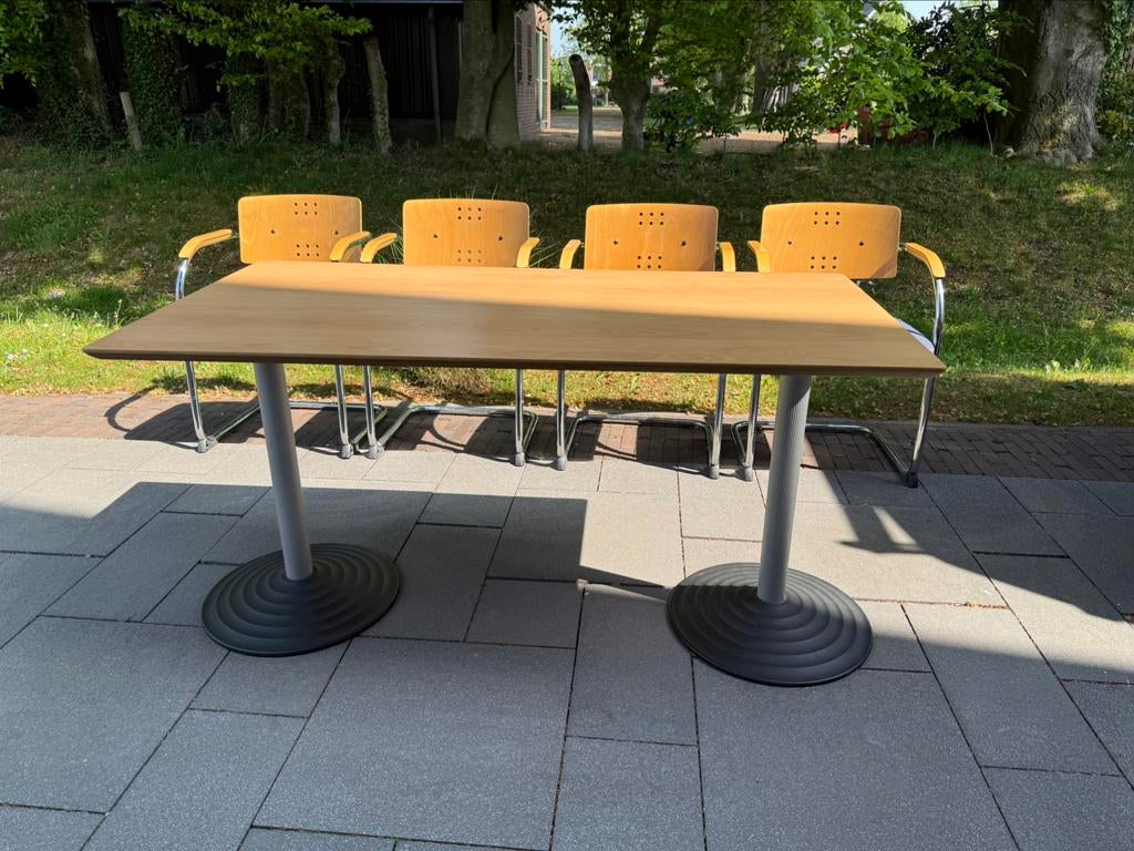 Artifort Lande eetkamerset, Huis en Inrichting, Ophalen, Gebruikt, 4 tot 6 stoelen, Gijpsvintage