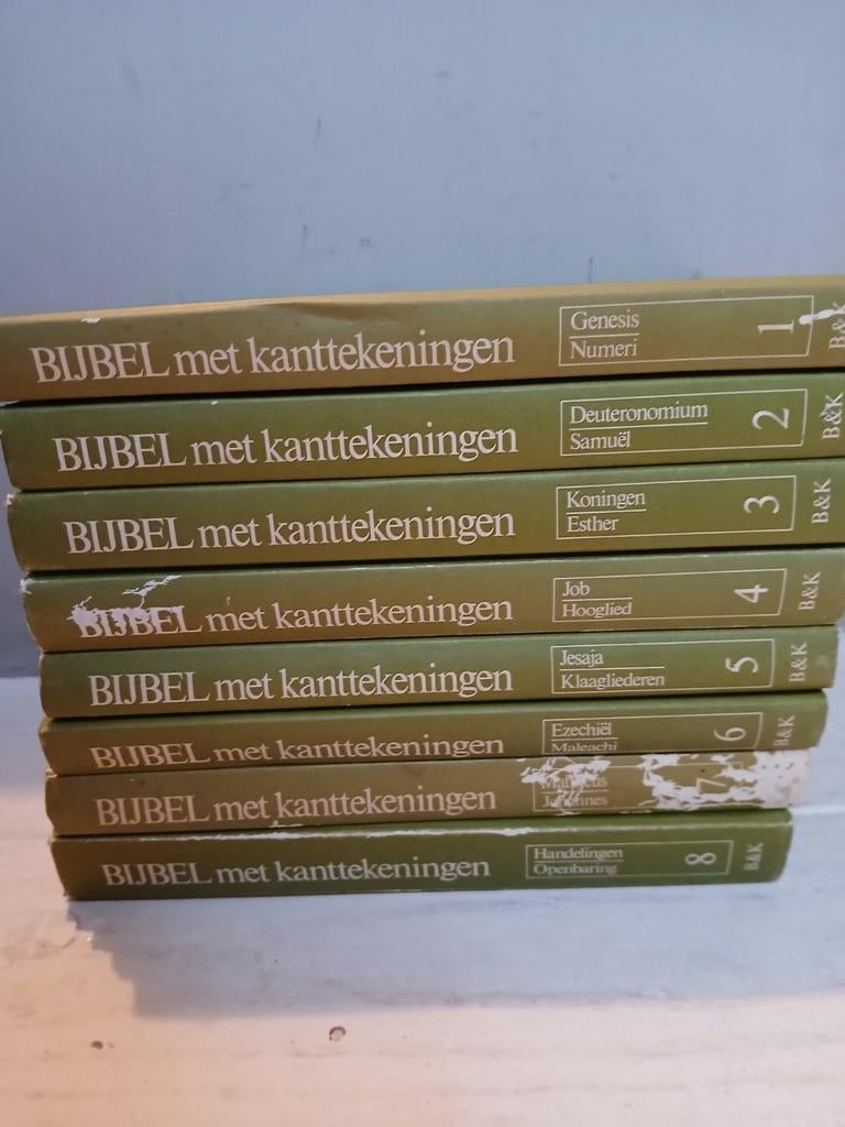 Complete serie Bijbel met kanttekeningen, Ophalen of Verzenden, Gelezen, Diverse auteurs, Christendom | Protestants