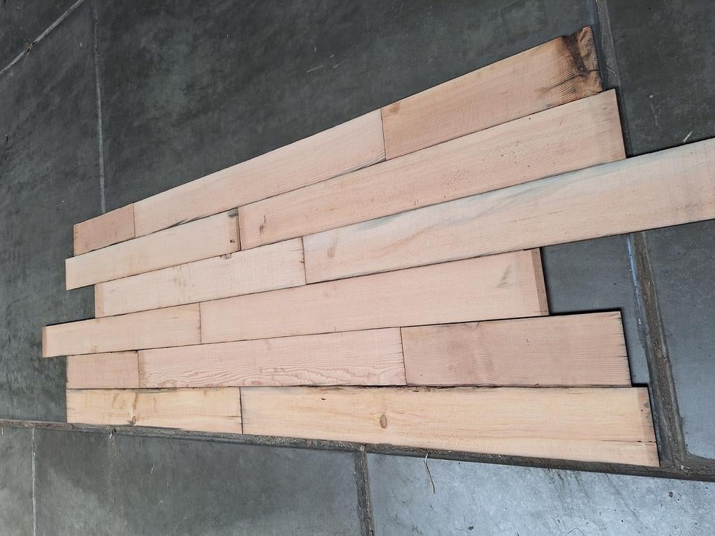 Partij  Amerikaans  grenen  planken  sloophout  Herzaagd