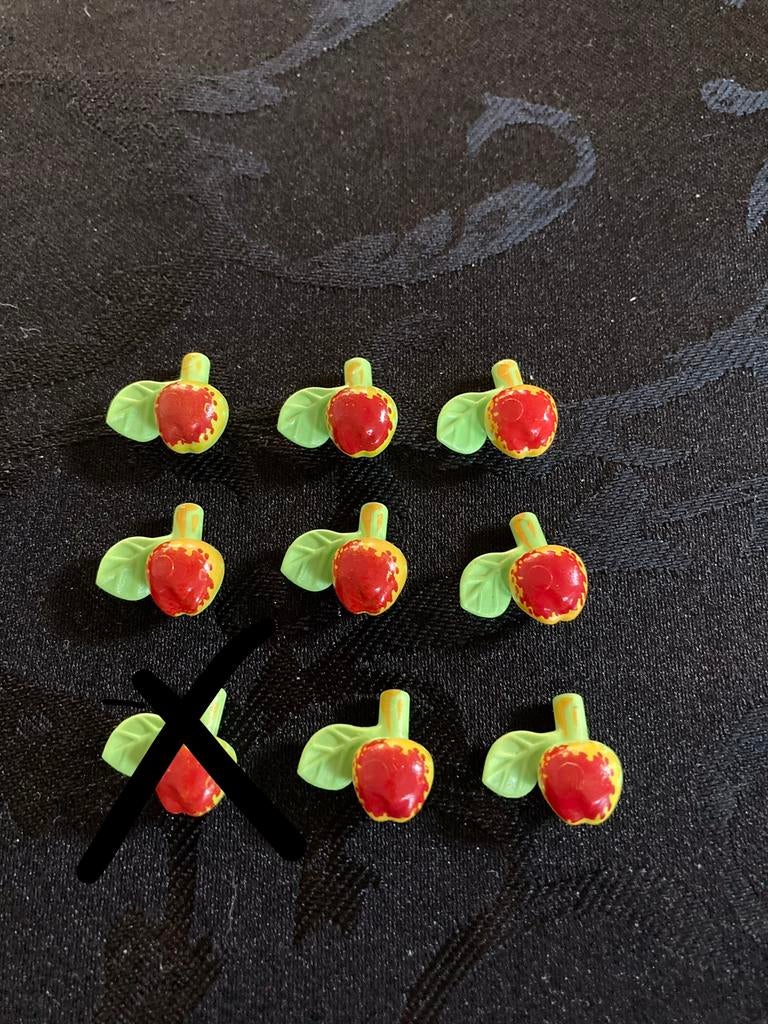 Playmobil,appels groen rood., Ophalen of Verzenden, Zo goed als nieuw