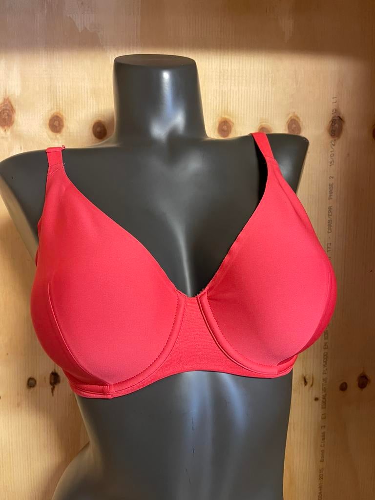 Chantelle t shirt bh 75f model 12b6, Verzenden, Rood, BH