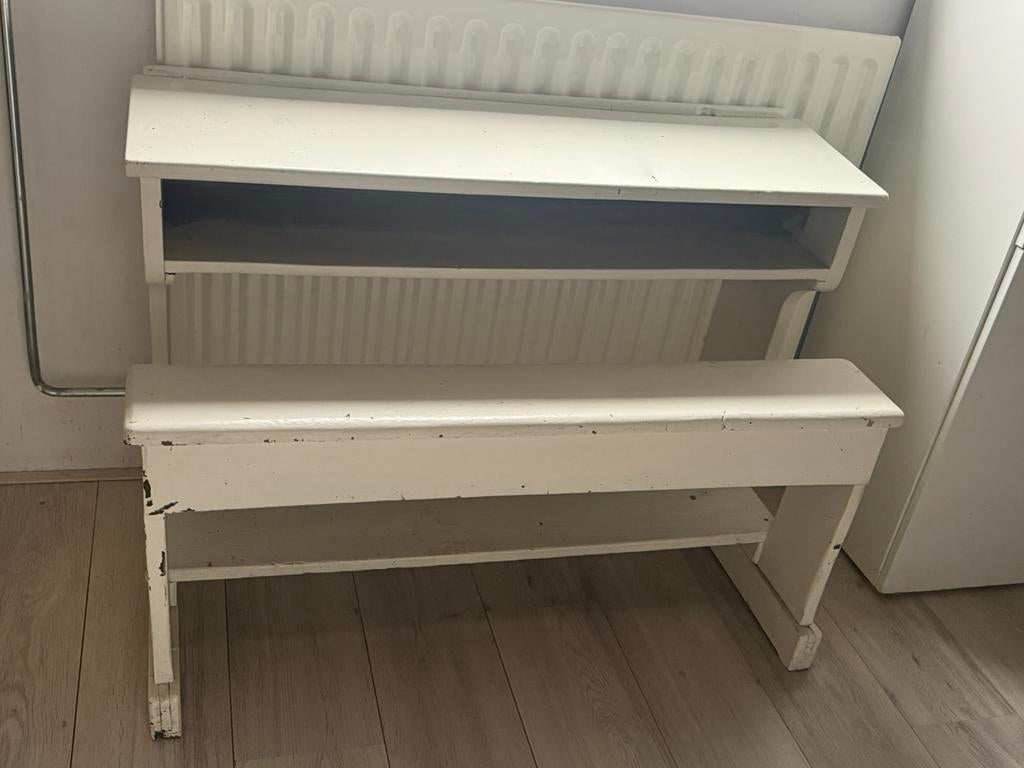Schoolbankje, Ophalen, Gebruikt