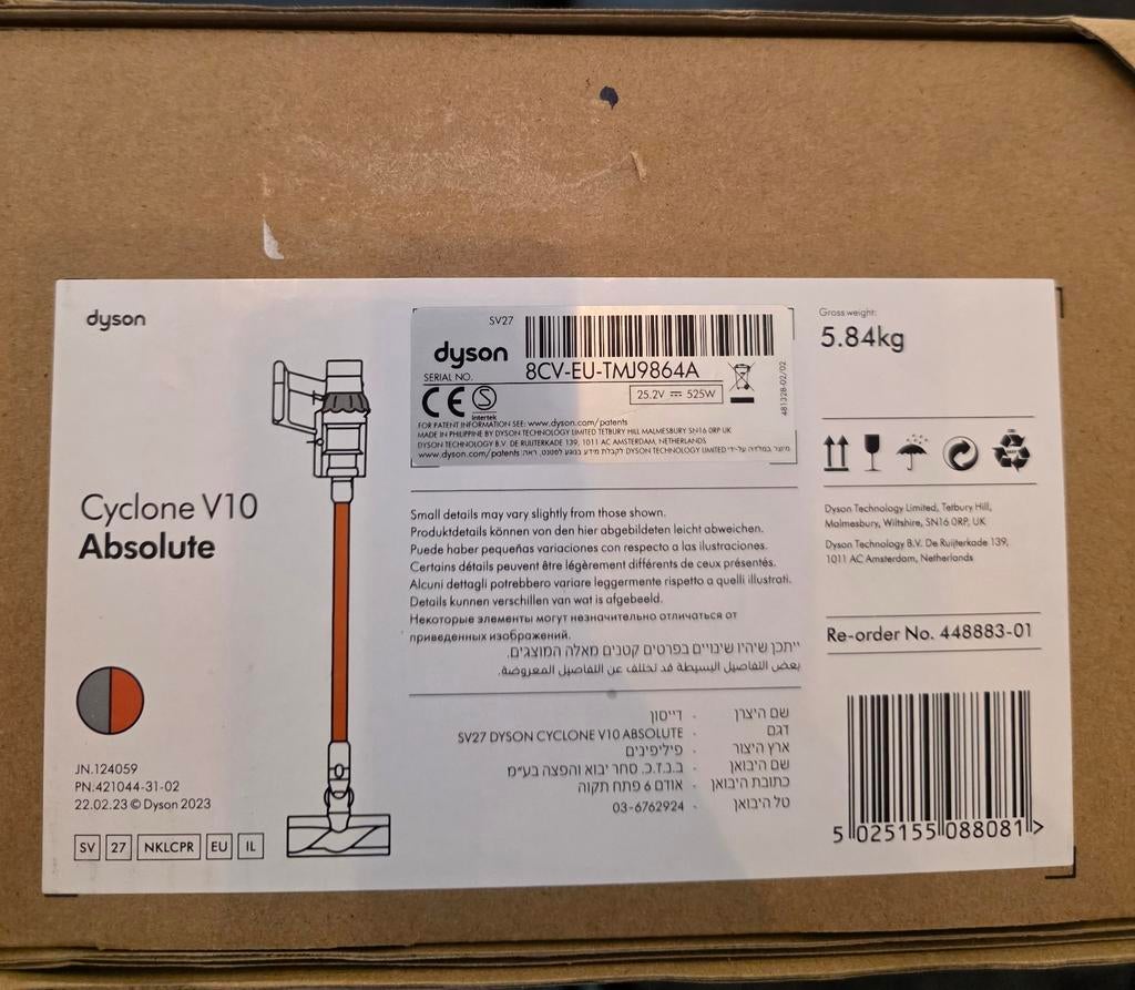 Dyson Cyclone V10 Absolute - nieuw, Ophalen of Verzenden, Nieuw