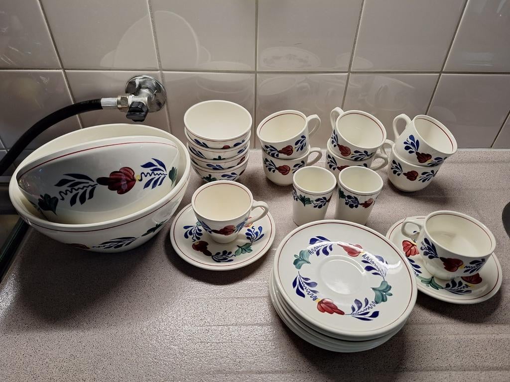 Boerenbont, van alles wat, Huis en Inrichting, Keuken | Servies, Zo goed als nieuw, Kop(pen) en/of Schotel(s), Boerenbont, Aardewerk