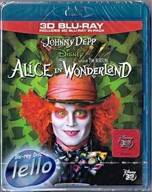 Blu-ray 3D: Disney's Alice in Wonderland (Johnny Depp) KC UK, Cd's en Dvd's, Blu-ray, Ophalen of Verzenden, Nieuw in verpakking