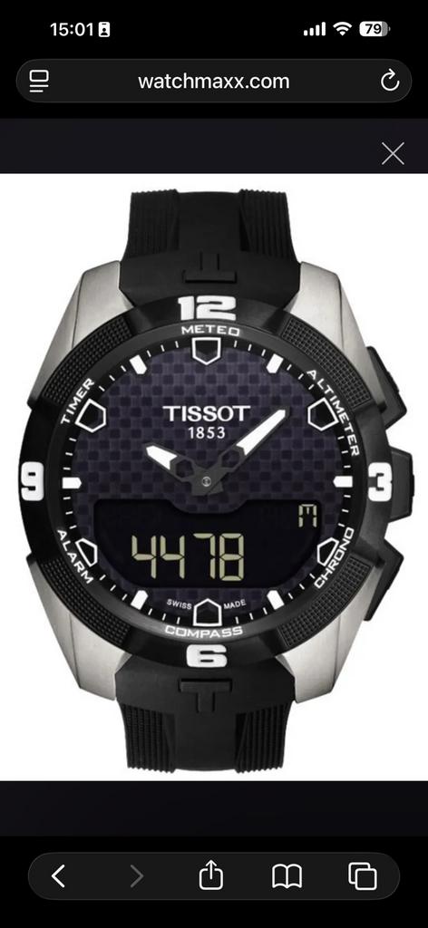 Tissot, Polshorloge, Kunststof, Zo goed als nieuw, Ophalen