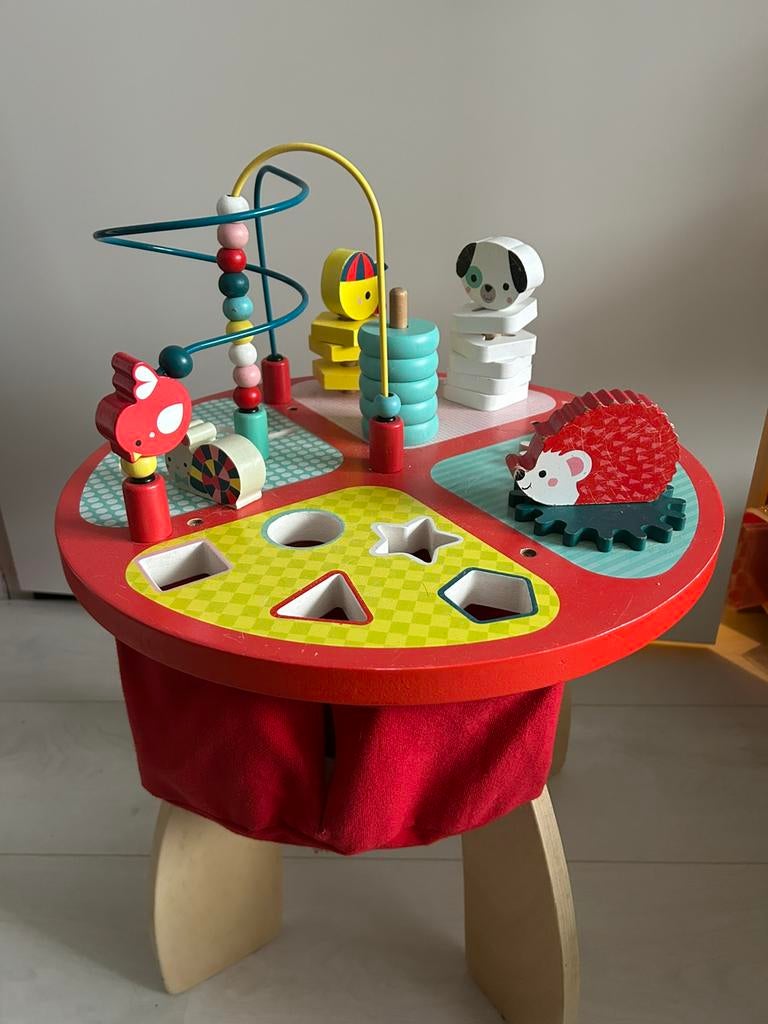 Activity tafel hout nagenoeg compleet, Ophalen, Gebruikt