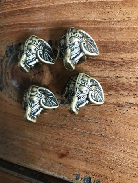 Indiase olifant hoek pootjes India voor sieradenkist kist, Huis en Inrichting, Woonaccessoires | Overige, Verburgt Vintage, Nieuw